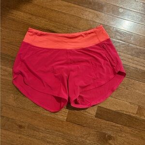 Outdoor Voices Pink and Orange Athletic Shorts